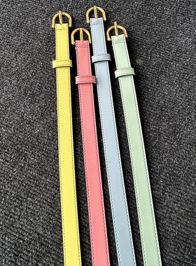 牛仔裤纯色布面3.3CM宽外搭