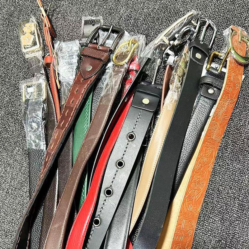 头层牛皮真扣女士复古腰带皮带女