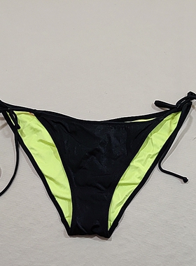 F569外贸原单高品质时尚黑色绑带三角性感比基尼泳裤特价