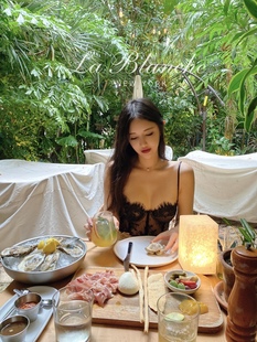 网纱吊带 束腰内搭打底吊带2021新款 Blanche小性感黑色蕾丝修身