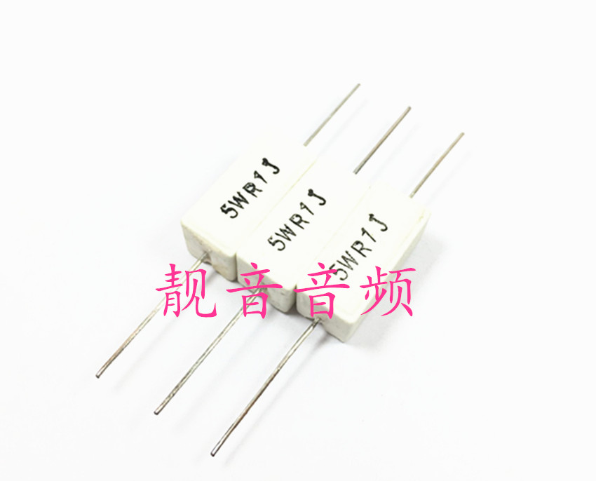 5WR1J 全新陶瓷 轴向卧式 水泥电阻 0.1RJ5W 音频电阻器 【10个】