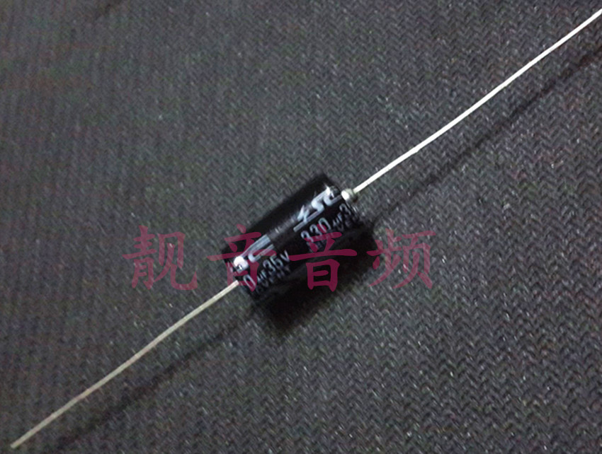 35V330UF阴极轴向卧式音响电解电容 330UF35V规格：10X16、20