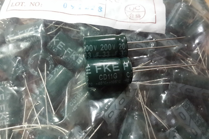 200V33UF 全新CD11G 驱动电源 高频电解电容 33UF200V 规格:13X20