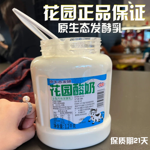 新疆花园原味酸奶1.2kg大分量