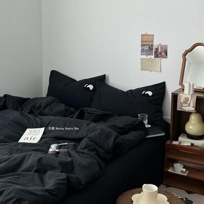 毛巾绣工艺款I被套单件三件套150x200x230cm被罩大学生宿舍单双人