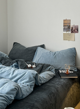 牛奶绒单件被套双人A类珊瑚绒冬季双面绒法兰绒单人加厚保暖被罩4