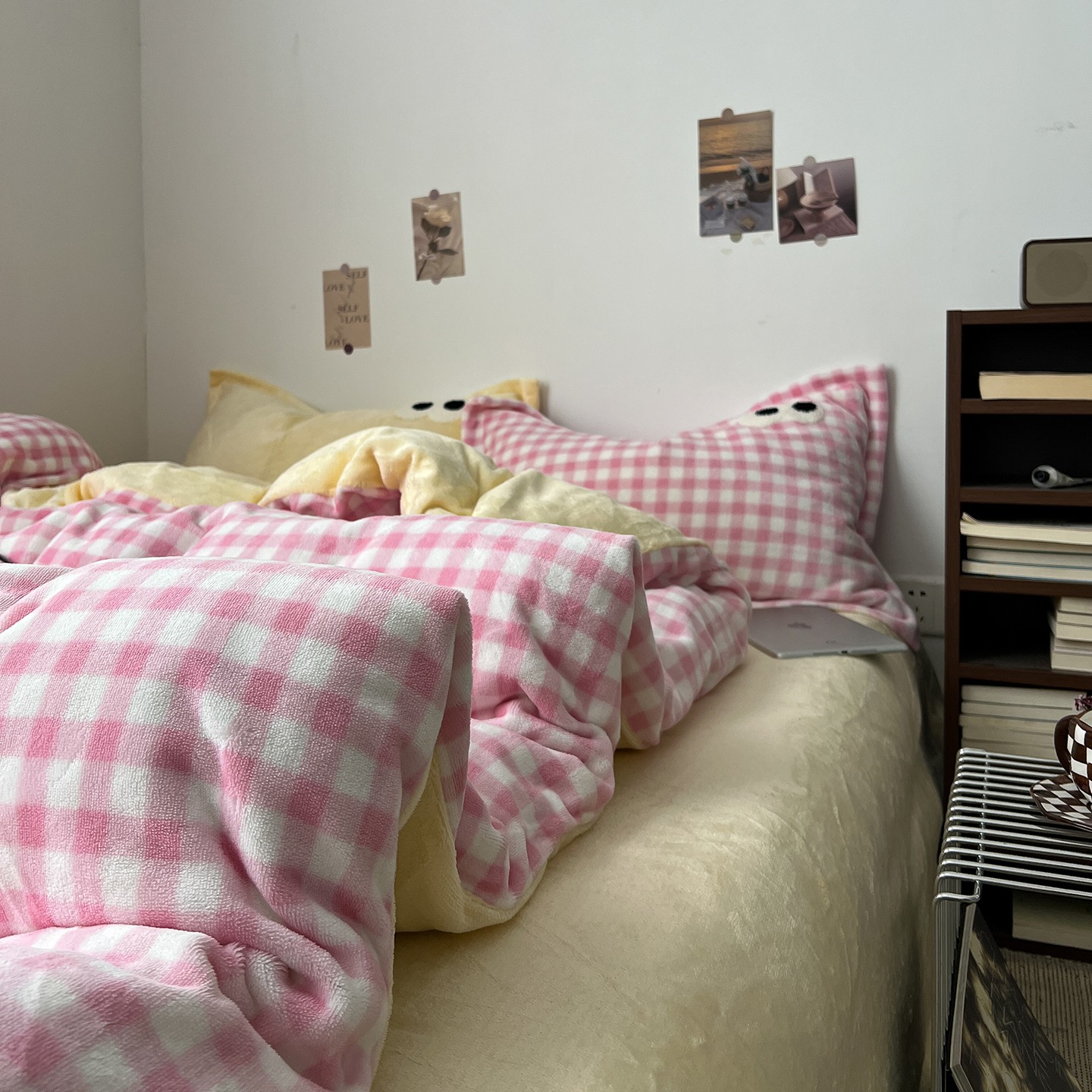 A类牛奶绒四件套加绒加厚