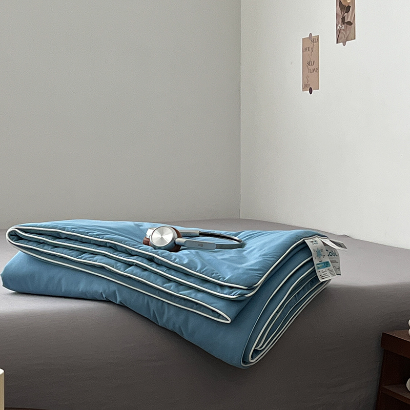 A类母婴级夏被裸睡冰丝凉感空调被可水洗学生宿舍单双人被芯薄被4