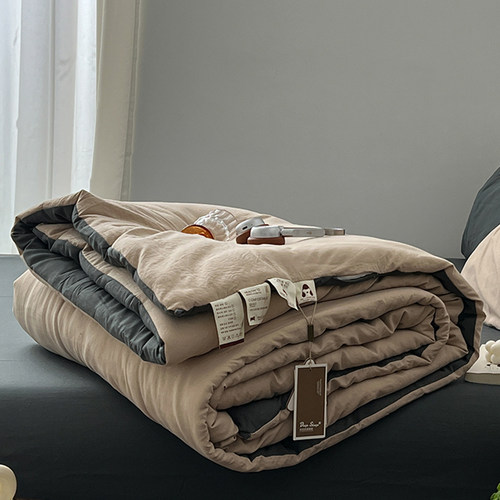 简约母婴可用大豆纤维被加厚冬被棉被春秋被子空调被夏被冬季被芯