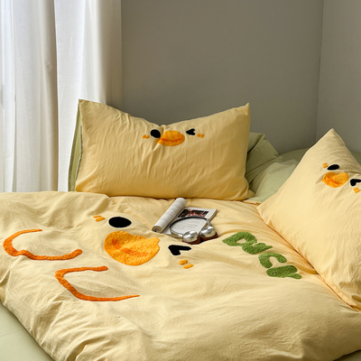 新款毛巾绣A类全棉纯棉四件套