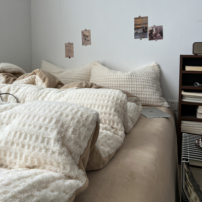 【小红书推荐】A类牛奶绒四件套