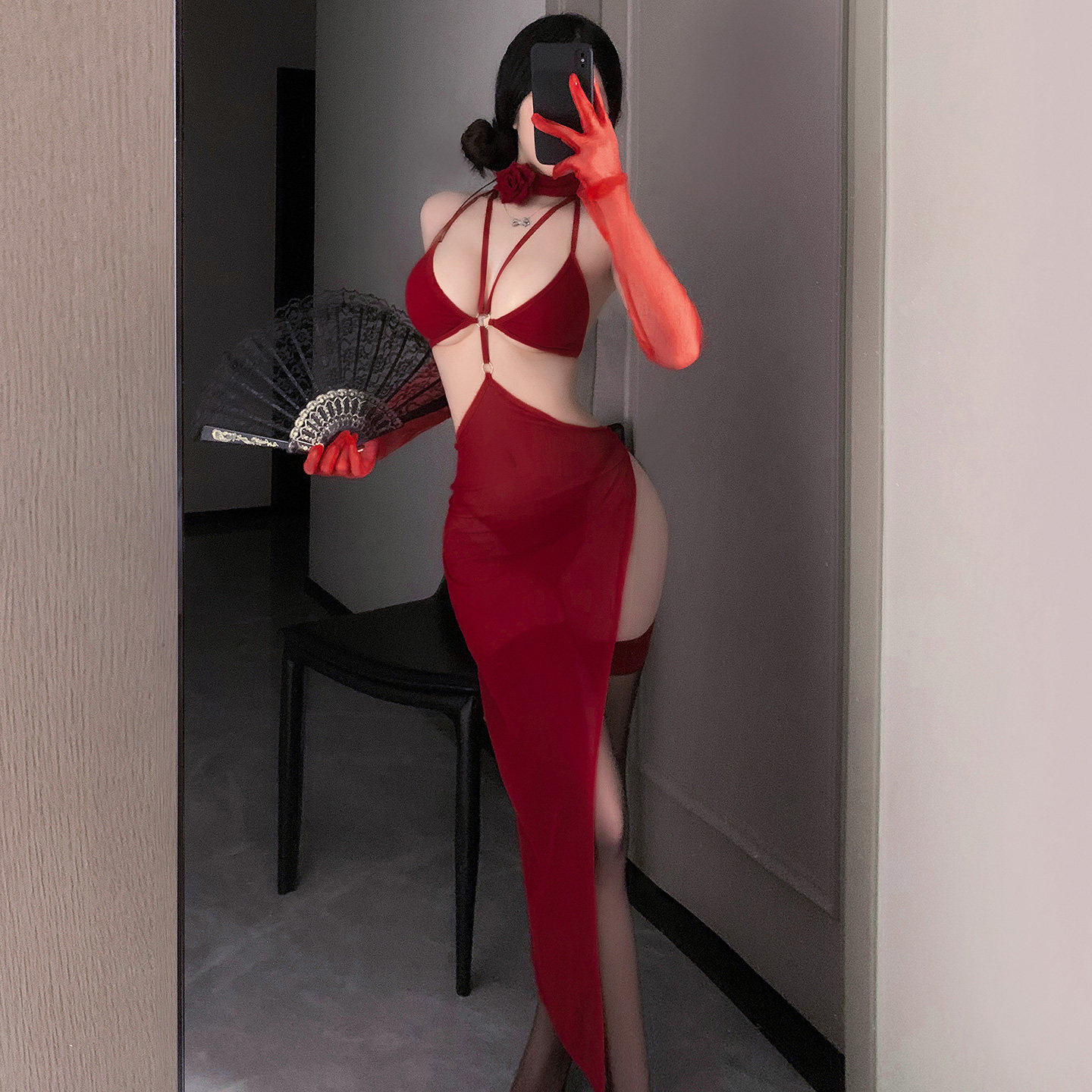 性感情趣睡衣女款纯欲风蕾丝吊带睡裙内衣情侣约会制服套装新娘装