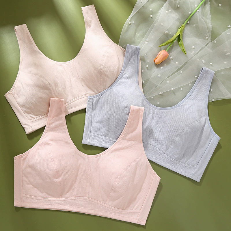 无海绵无钢圈纯棉妈妈内衣透气中老年套头背心款大码文胸舒适胸罩,女士内衣/男士内衣/家居服,中老年文胸,淘宝优惠券,粉丝福利购,淘宝优惠卷