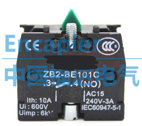 银点按钮开关常开触头模块 ZB2-BE101C 22mm