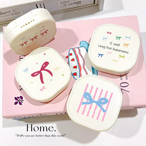 儿童带镜隐形牙套收纳盒随身携带