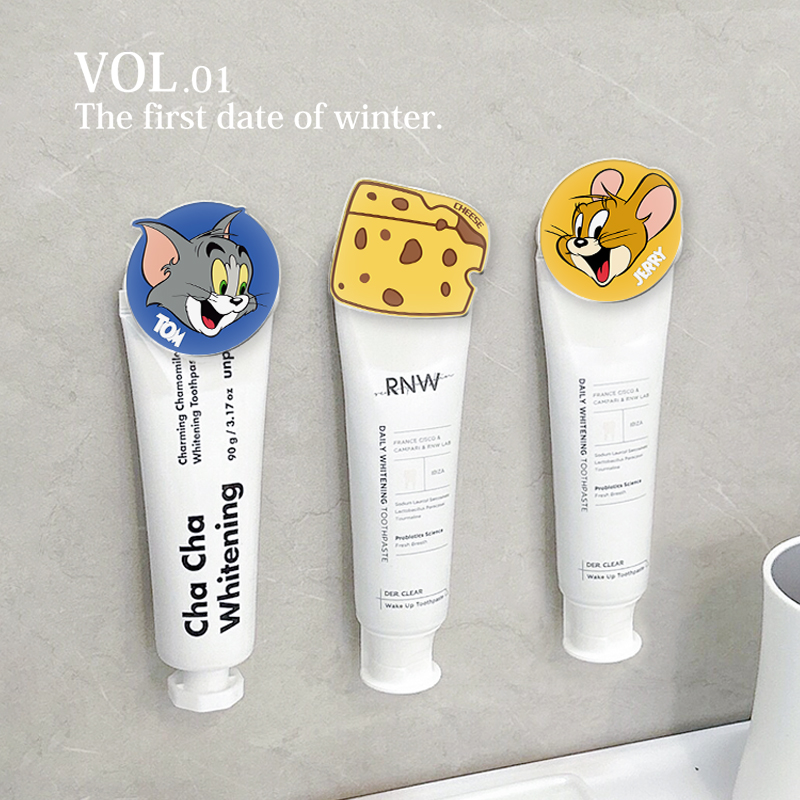 猫和老鼠牙膏置物架壁挂免打孔