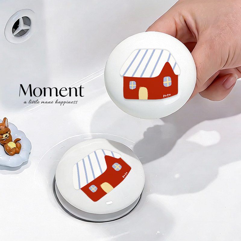 水中小屋洗手盆漏水塞按压式水池弹跳芯卫生间洗脸盆下水器配件,家装主材,脸盆配用件,淘宝优惠券,粉丝福利购,淘宝优惠卷