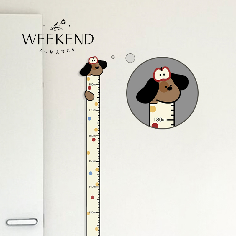 家用亚克力身高测量墙贴不伤墙