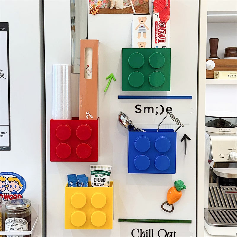 冰箱侧收纳置物架厨房收纳盒壁挂