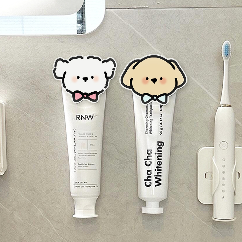 牙膏置物架壁挂免打孔厕所收纳