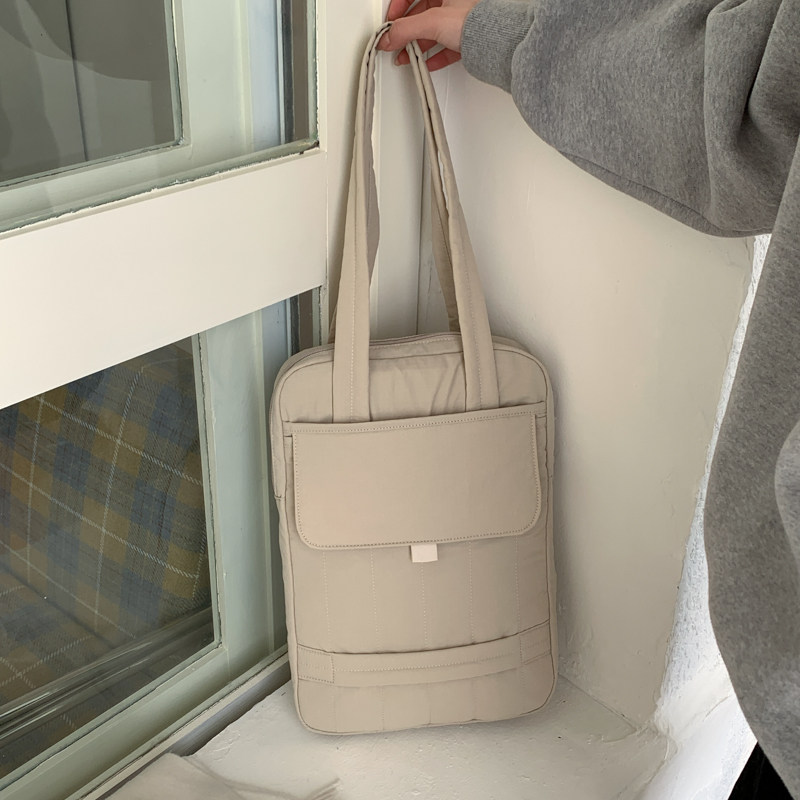 休闲购物袋手提袋手提简约风女通勤百搭手提单肩包学生上课托特包,箱包皮具/热销女包/男包,单肩包,淘宝优惠券,粉丝福利购,淘宝优惠卷