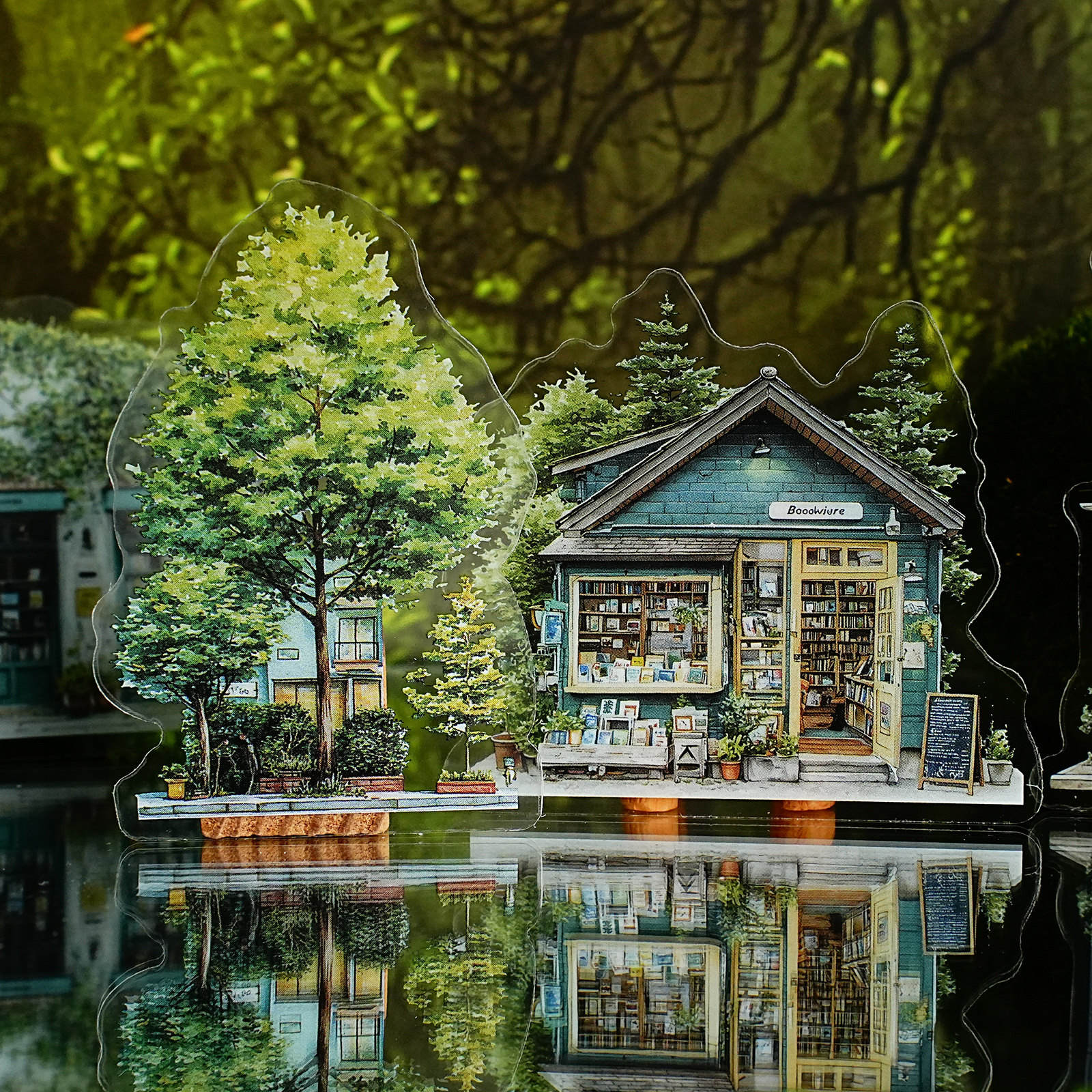 小镇时光PET贴纸包街巷造景贴画