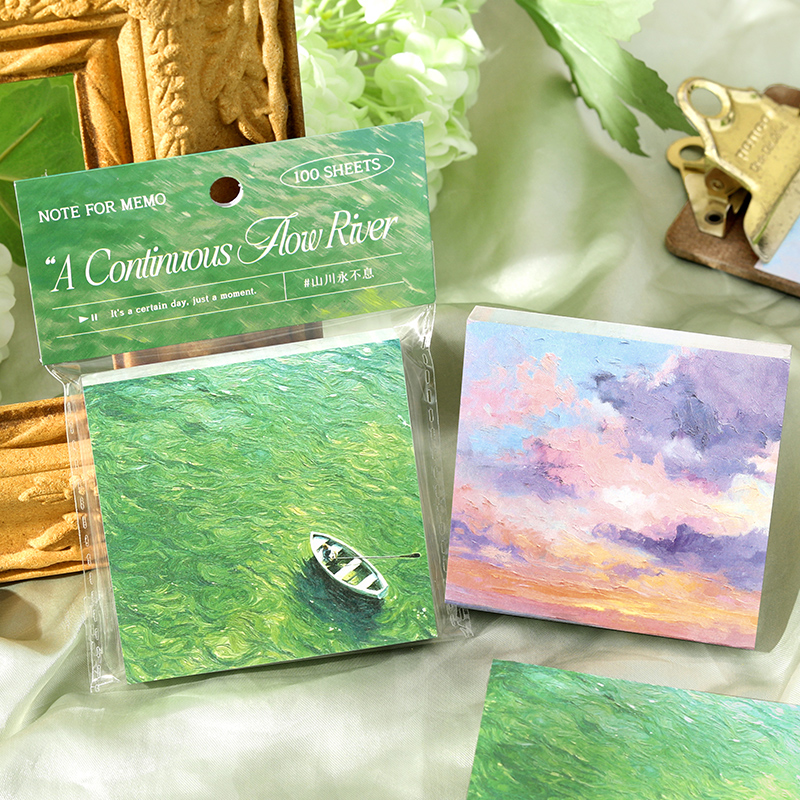 自然之诗100张便签本手帐素材纸