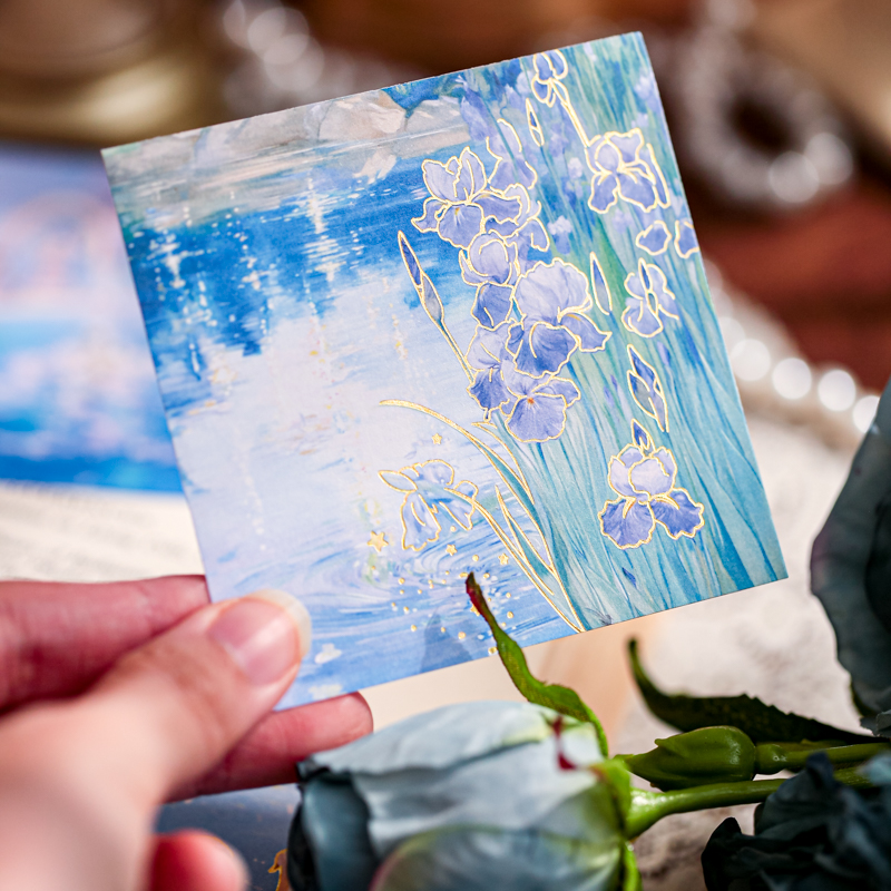 纸先生画中银河烫金便签手帐素材