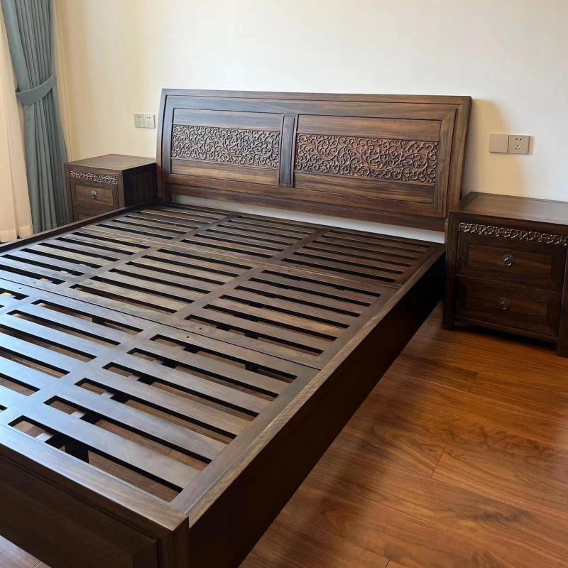 卓灵黑檀木全实木新中式榫卯结构