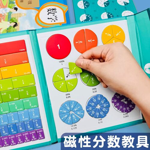 磁性分数盘教学演示器｜小学13与