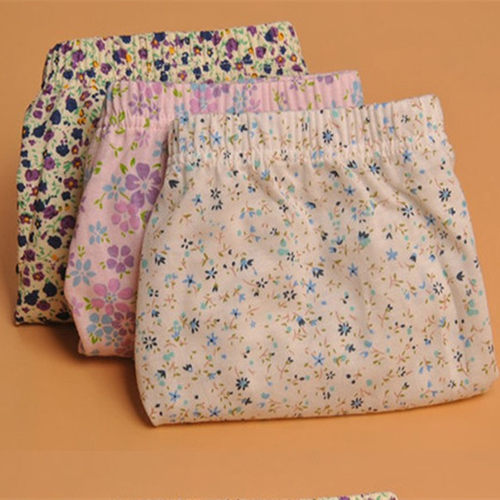 蝶安芬100%全棉纯棉女中高腰内裤