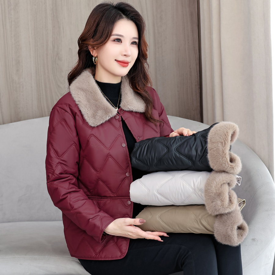中老年人女装50岁妈妈秋冬装2025新款棉衣外套冬季奶奶保暖小棉袄