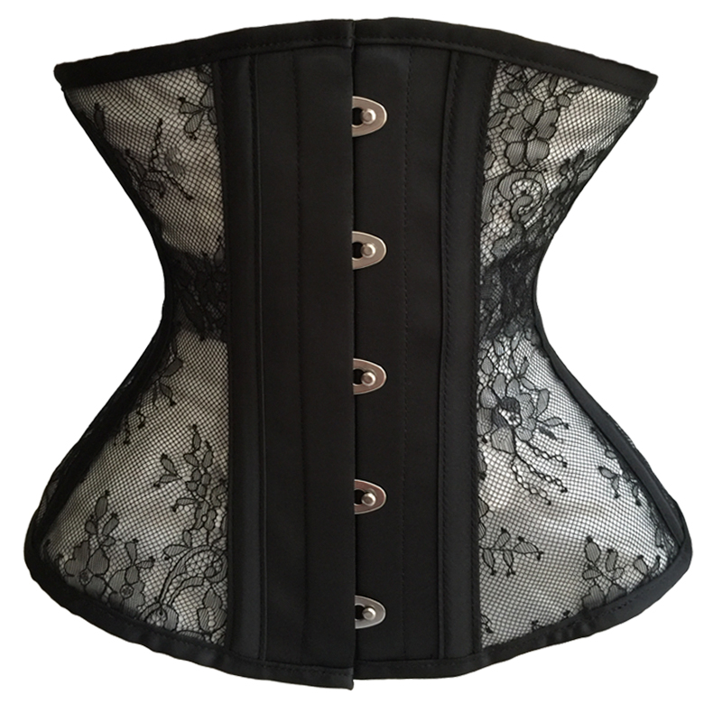 纤腰收腹corset缎面产后塑型钢骨
