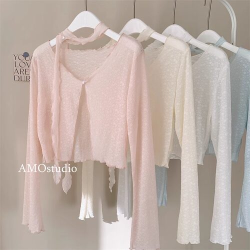 木耳边防晒开衫薄款夏季外搭罩衫