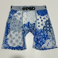 Blue-Trim Ice Blue Paisley