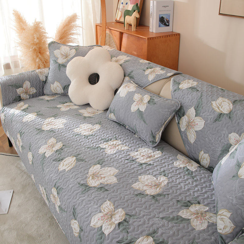 纯棉沙发垫四季通用全棉布艺防滑坐垫盖布简约现代全包套罩巾纯色,居家布艺,沙发垫,淘宝优惠券,粉丝福利购,淘宝优惠卷