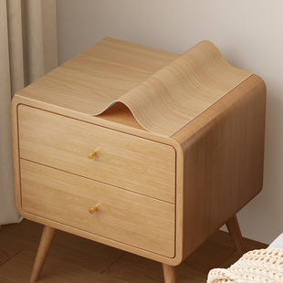 仿木纹床头柜垫防水皮革免洗pvc桌垫边几盖布套罩盖巾防尘垫子