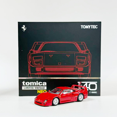TLV合金法拉利F40红色小车