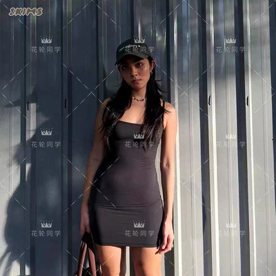 现货正品SKIMS卡戴珊肯豆同款性感无袖包臀吊带美背连衣短裙女