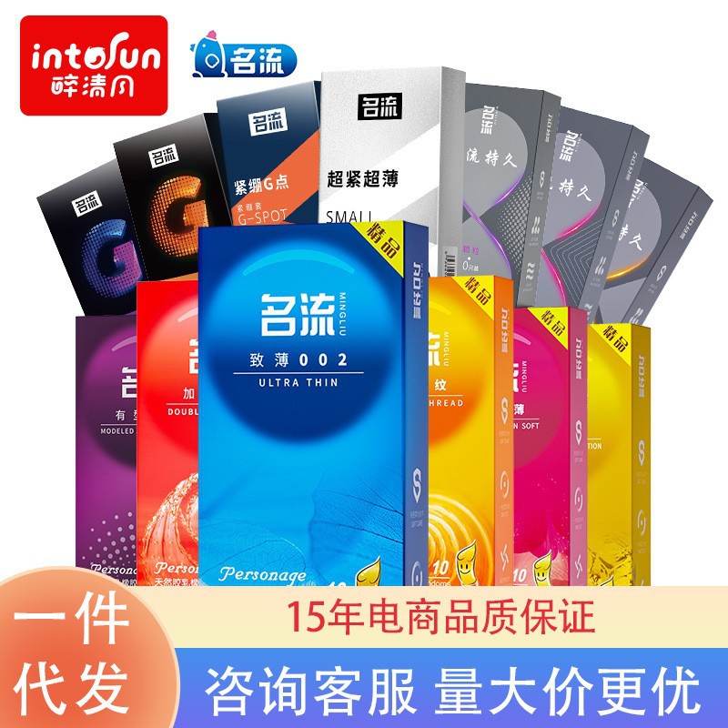 名流超薄002螺纹颗粒避孕套