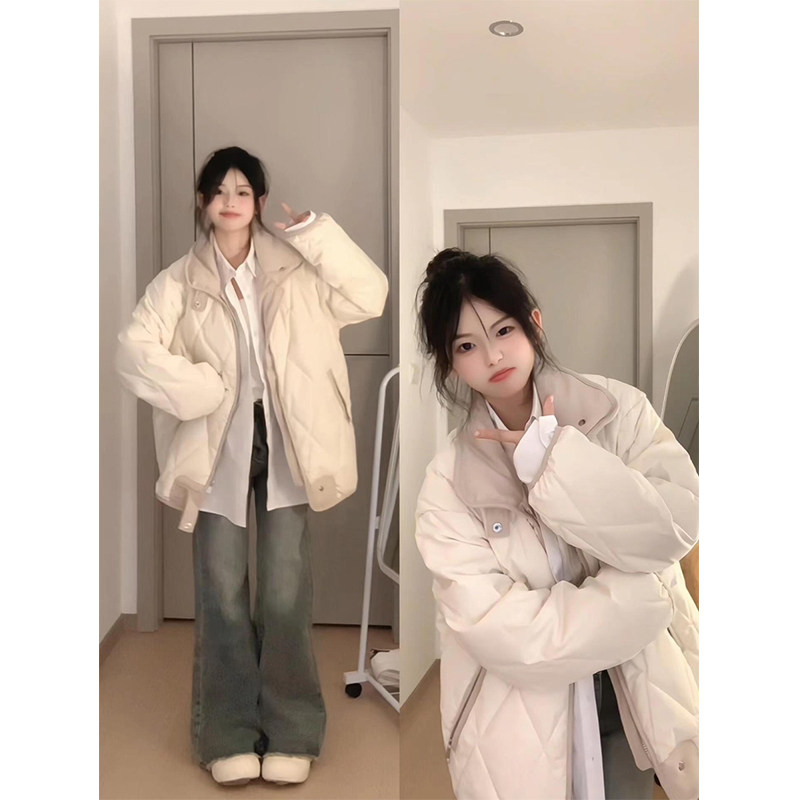 300斤胖mm大码女装复古设计感棉服女冬季新款时尚百搭菱格外套潮,女装/女士精品,大码棉服,淘宝优惠券,粉丝福利购,淘宝优惠卷