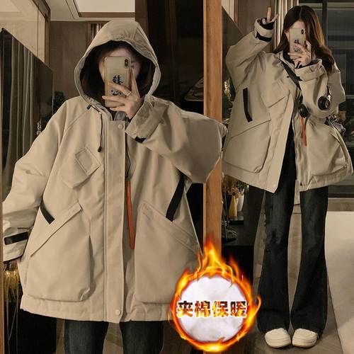 胖mm大码女装冲锋衣棉衣外套棉服