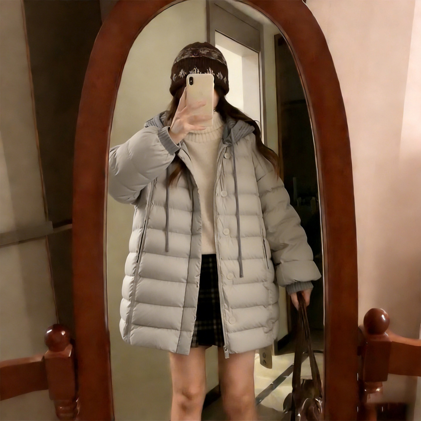 大码女装胖mm设计感拼接连帽棉服女冬季新款宽松显瘦保暖棉衣外套,女装/女士精品,大码棉服,淘宝优惠券,粉丝福利购,淘宝优惠卷