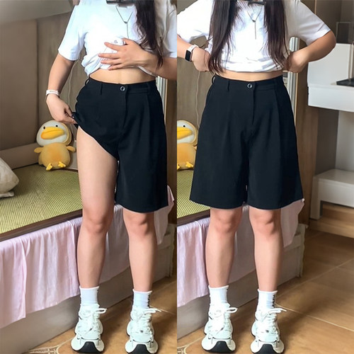 300斤大码高腰显瘦西装五分裤