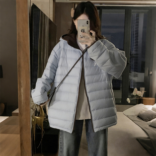 加厚连帽宽松保暖棉衣外套 胖mm韩系百搭排骨棉服女冬季 特大码 女装