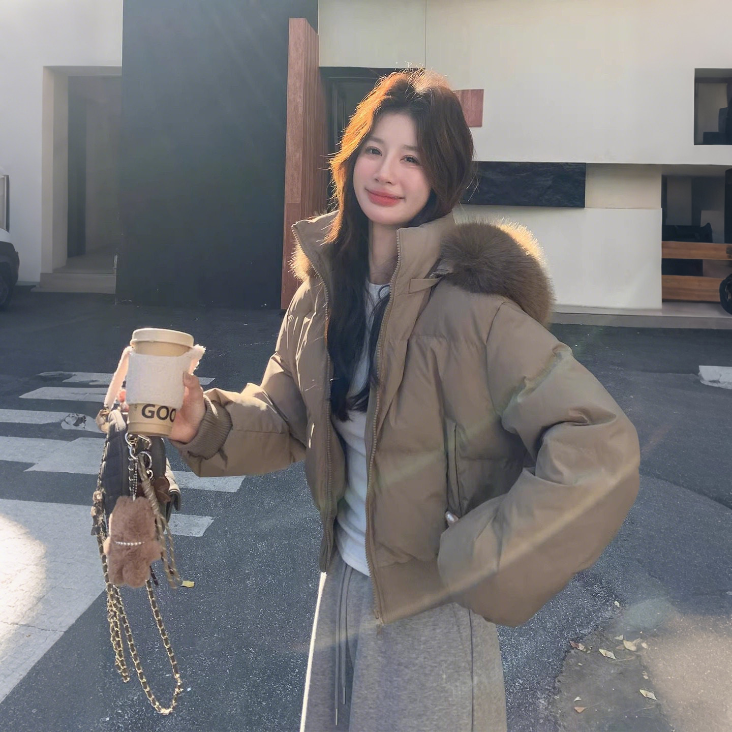 大码女装胖mm韩系设计感百搭毛领连帽棉服女冬季保暖加厚棉衣外套,女装/女士精品,大码棉服,淘宝优惠券,粉丝福利购,淘宝优惠卷