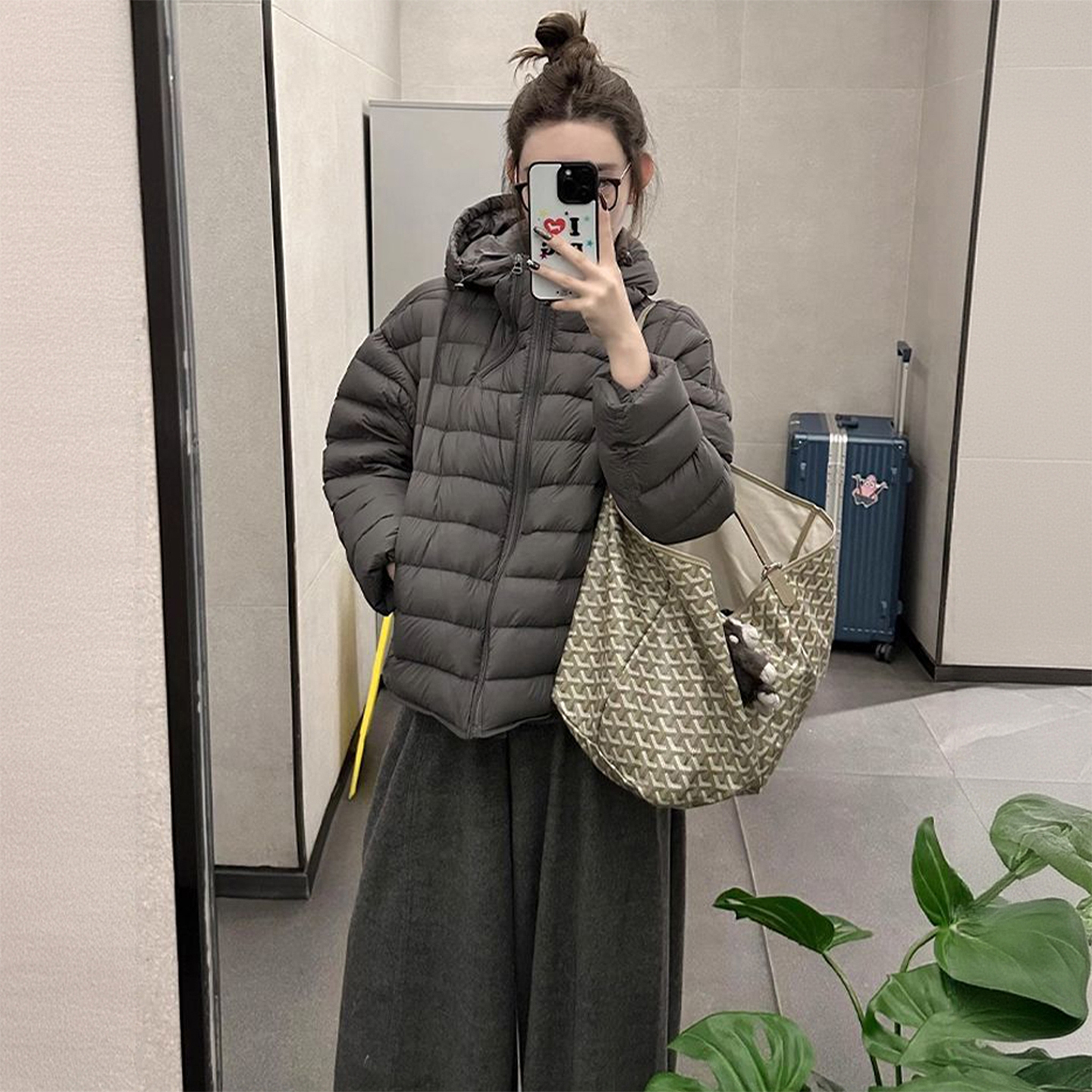 300斤大码加厚显瘦连帽面包服