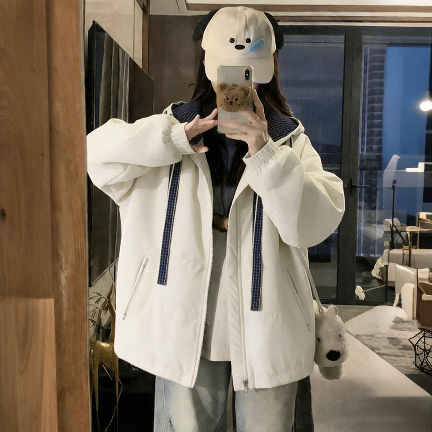 300斤胖mm休闲慵懒风连帽棉服女宽松显瘦设计感保暖减龄棉衣外套,女装/女士精品,大码棉服,淘宝优惠券,粉丝福利购,淘宝优惠卷