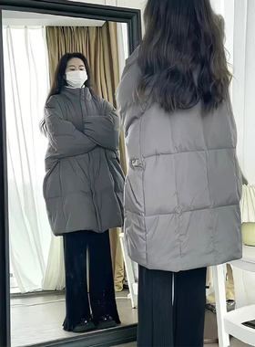 2-300斤复古加厚中长款棉衣棉服