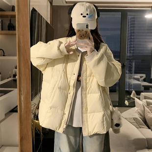 宽松保暖面包棉服女冬季 胖mm韩版 加厚连帽高级感棉衣外套 女装 大码